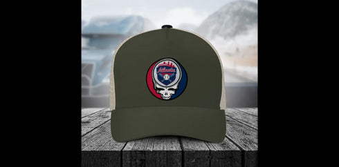 Grateful Dead - Atlanta Braves Stealie Grateful Dead Trucker Cap - StealieShop